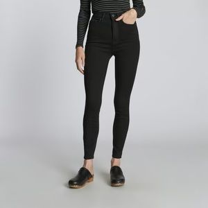 Everlane The Way High Black dark wash jeans skinny ankle size 24, stretchy!